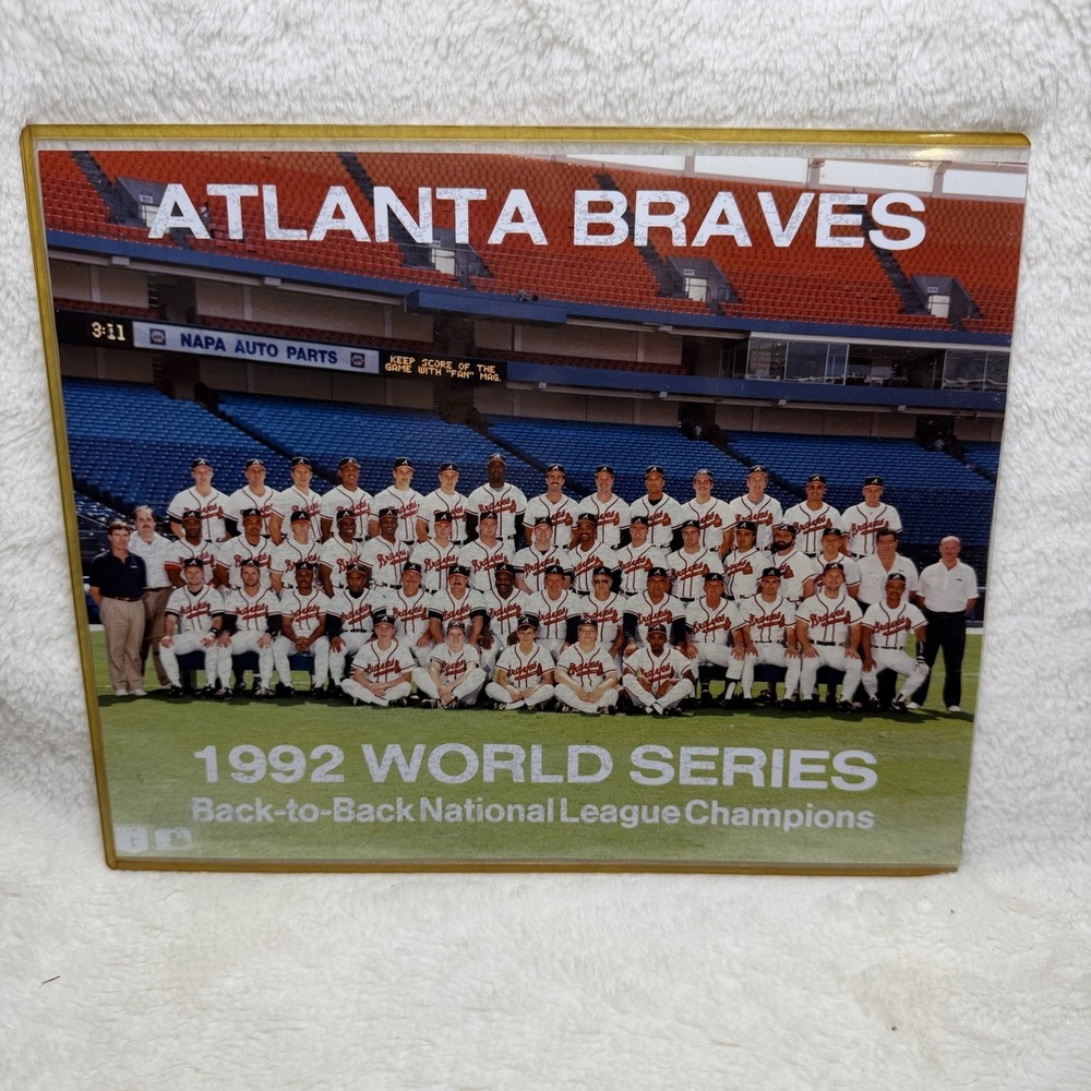 1992 World Series Champions Atlanta Braves Team Photo Baseball National League